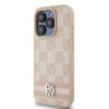 DKNY DKHCP15XPCPTSSP iPhone 15 Pro Max 6.7  różowy/pink hardcase Leather Checkered Mono Pattern & Printed Stripes